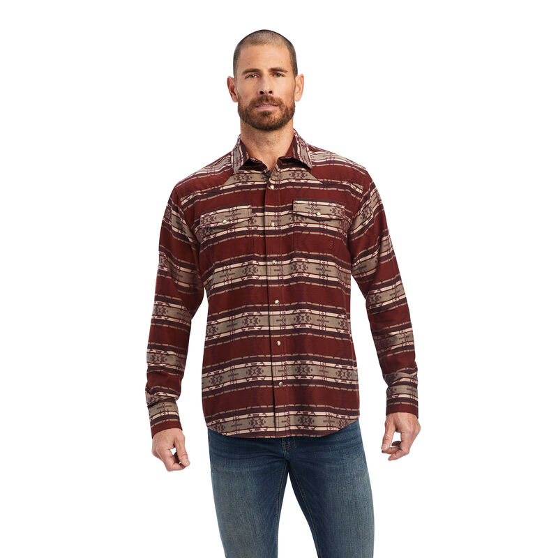 Ariat Hemden Herren - Hendrie Retro Fit Braun ( NXDFJ-0927 )